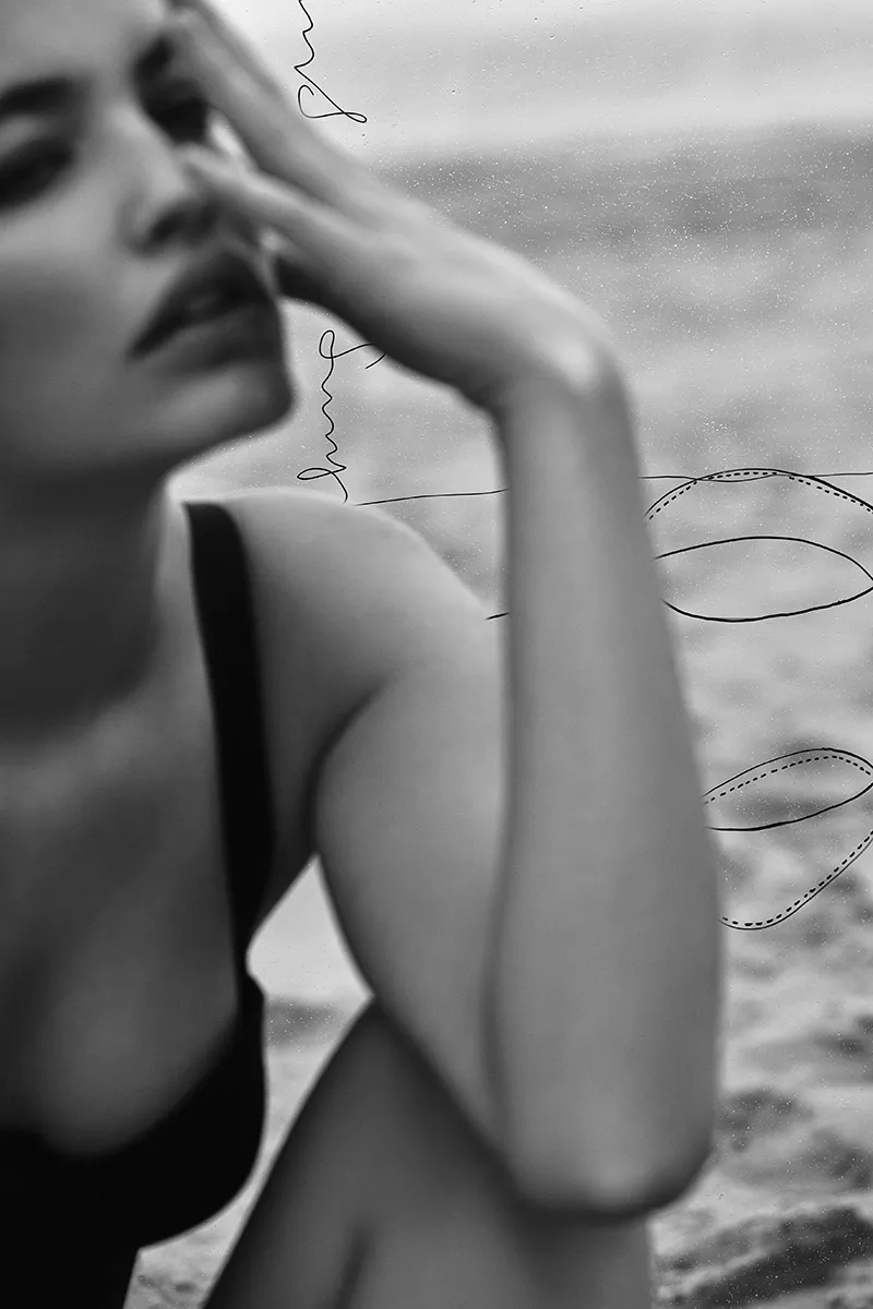 Black and White — fashionfotografie door Lesley Hoste